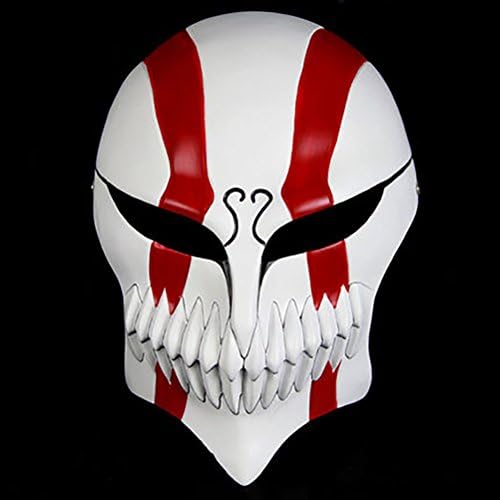 Cosplaygalaxy Bleach Ichigo Kurosaki Full Hollow Cosplay Mask 4 Editions (Red)