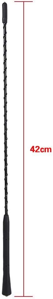 Car Aerial Antenna, Universal Car Radio Aerial Antenna AM FM Aerial Mast Amplified Booster Antenna Screw-in Type 16" (16 inches) - Image 5