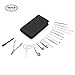 Manicure Pedicure Set Nail Clippers - Corzyaya 16 In 1 Professional Stainless Steel Nail Scissors Grooming Kit with Black Leather Travel Case