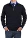Bianco B Men's Mock Neck 1/4 Zip Sweater Relaxed Fit