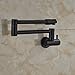 Rozin Wall Mount Swivel Folding Spout Kitchen Faucet Single Cold Water Sink Tap Oil Rubbed Bronze