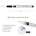 Newisland White Acrylic Paint Pens with Free E-Books, Quick-drying Permanent Markers Water Based with 0.7 mm Fine Point for Rock, Wood, Metal, Glass, Ceramics, Plastic, Cloth (6 White & 2 Free Black)