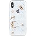 JIAXIUFEN iPhone Xs Case, iPhone X Case Clear Gold Spark Space Slim Shockproof Soft Bumper Cover Phone Case Compatible with iPhone Xs (2018) / iPhone X (2017) 5.8 inch
