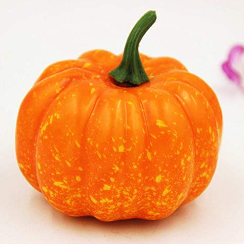 ShellKingdom Artificial Mini Pumpkin for Decoration, Fall Pumpkin for Home/Wedding Thanksgiving/Halloween/Party Decoration 12 PCSï¼ˆOrangeï¼‰