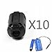 Bluecell Pack of 10 Magnetic Ferrite Core Cord RFI EMI Noise Suppressor Cable Clip (7mm inner diameter)