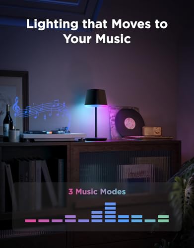 Govee Table Lamp Classic RGBICWW, Smart Cordless Lamp Work with Matter, Alexa and Google Assistant, with 72+ Scene Modes, 500Lm, 2700-6500K, Nightstand Lamp for Living Room, Bedrooom and Office