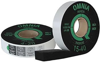 greenteQ Fensterdichtband OMNIA BG1 15-40 mm 53 mm Breit Innen und Außen Dichtband Kompriband