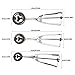Cookie Scoop Set 3 PCS Stainless Steel Ice Cream Scoop Trigger Include small size (1.58 inch), medium size (1.97 inch), large size (2.37 inch), Melon Scoop (cookie scoop3)