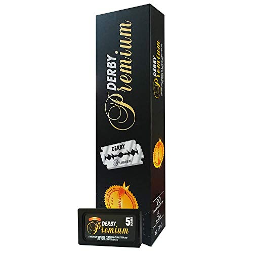 Derby Premium Double Edge Razor Blades, 100 Count