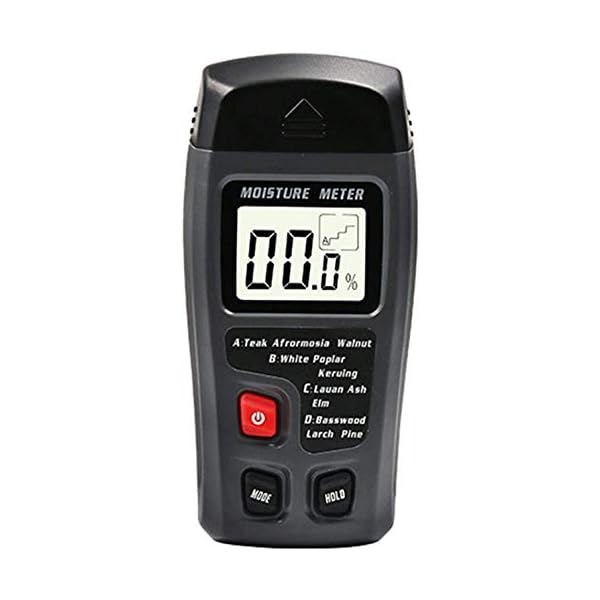 ZJ LIUJING Holz Feuchtigkeitsmesser, Digital Holz Feuchtigkeit Tester Detektor mit LCD Display, Messgerät Tragbar