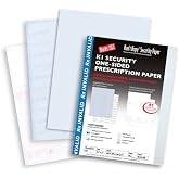 Security Sheets - Kant Copy Security Rx Invalid 60 lb Offset Uncoated Blue 8.5 x 11 Sheets 250 per Package