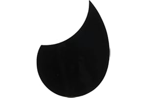MECCANIXITY Acoustic Guitar Pickguard Fit 36 Inch Self Adhesive Right Handed Acoustic-Electric Guitar Parts Water Drop Shape Black