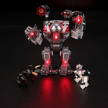 Briksmax Led Lighting Kit For Marvel Avengers War Machine Buster Compatible With Lego 76124 Building Blocks Model Not Include The Lego Set