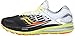 Saucony Men's Triumph ISO 2 Running Shoe, Black/White/Citron, 9.5 M US
