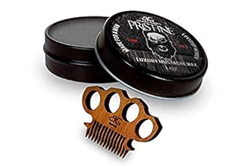 mustache wax and comb kit