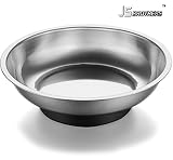 Jsbrothers Stainless Steel Heavy Duty 4 Inches Round Magnetic Screws Tools Parts Tray Holder