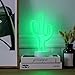 HONGM Cactus Neon Signs LED Neon Light Sign with Holder Base Battery Powered/USB for Party Supplies Girls Room Decoration Accessory for Party Table Decoration Children Kids Gifts