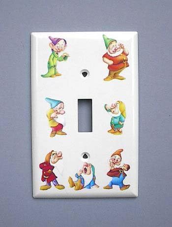Snow White and the Seven 7 Dwarfs Single Switch Plate switchplate #1