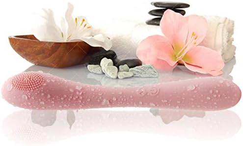 5D Automatic Heating 38℃ Massage USB Charging LED Portable Travel Vibrator 10 Speed Handheld Electric Muscle Relax Wireless Cordless Wand Massager for Body Relax, Use in Bedroom, Bathroom (Pink)