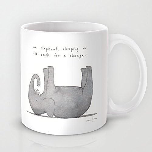 UingShow Happy Elephant Ceramic Coffee Mug Tea Cup