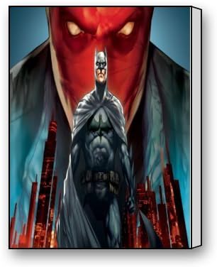 Creative Beautiful Modern Canvas Wall Art - Batman Under The Red Hood Canvas Print 12" x 16" Inch - Stretched and Framed Painting Artwork Home Decor Wall Living Room Office Canvas Art