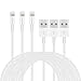 Iphone charger cable 6ft,Feel2Nice 5 Pack 6 foot lightning charger cord for iPhone X 8/8 Plus/7/7 plus/6s/6s plus/6/6 plus iPhone 5/5s/5c/iPad, White