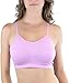 ToBeInStyle Women's Pack of 6 Solid Color Wire-Free Padded Sports Bralette - Assorted - One Size