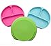 Silikong Suction Plate for Toddlers | BPA Free, 100% Food-Grade Silicone | Microwave, Dishwasher and Oven Safe | Stay Put Divided Baby Feeding Plates