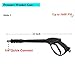 Tool Daily Pressure Washer Gun with Replacement Extension Wand, M22 14mm/15mm Fitting, 5 Power Washer Nozzle Tips, 4000PSI, 41 Inch