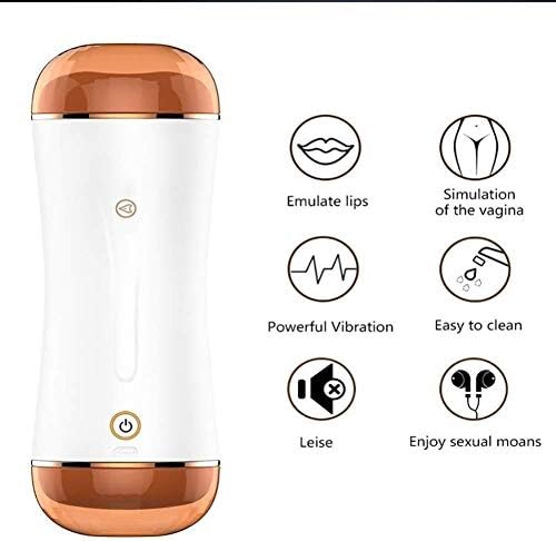 Gieetor T-Shirt Intelligent Ertfren PǚssyMǎsturbation Cup Male Mâsturbâtor Cup Strokér Adult Mâsturbâtion Likelife Vibrâting Piston Multiple Modes