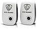 ECO GUARD ULTRASONIC PEST REPELLER 2 PACK BEST INDOOR PLUG IN PEST CONTROL REPELLENT FOR MICE ROACHES SPIDERS AND ALL OTHER RODENTS AND INSECTS 100% SAFE - UPGRADED