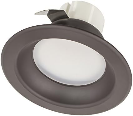 American Lighting E4-B27-DB EPIQ 4 LED Economy Retrofit Downlight Module Baffle 2700K Recessed Lighting Kit, Dark Bronze, 4"