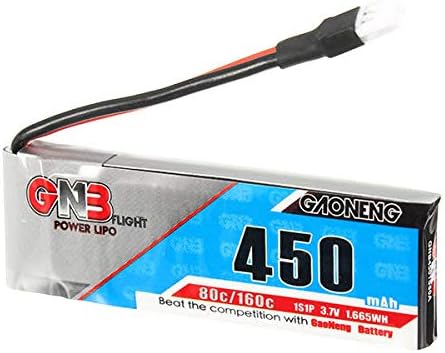 TechnQ 3.7V 450mAh 1S 80/160C Battery White Plug