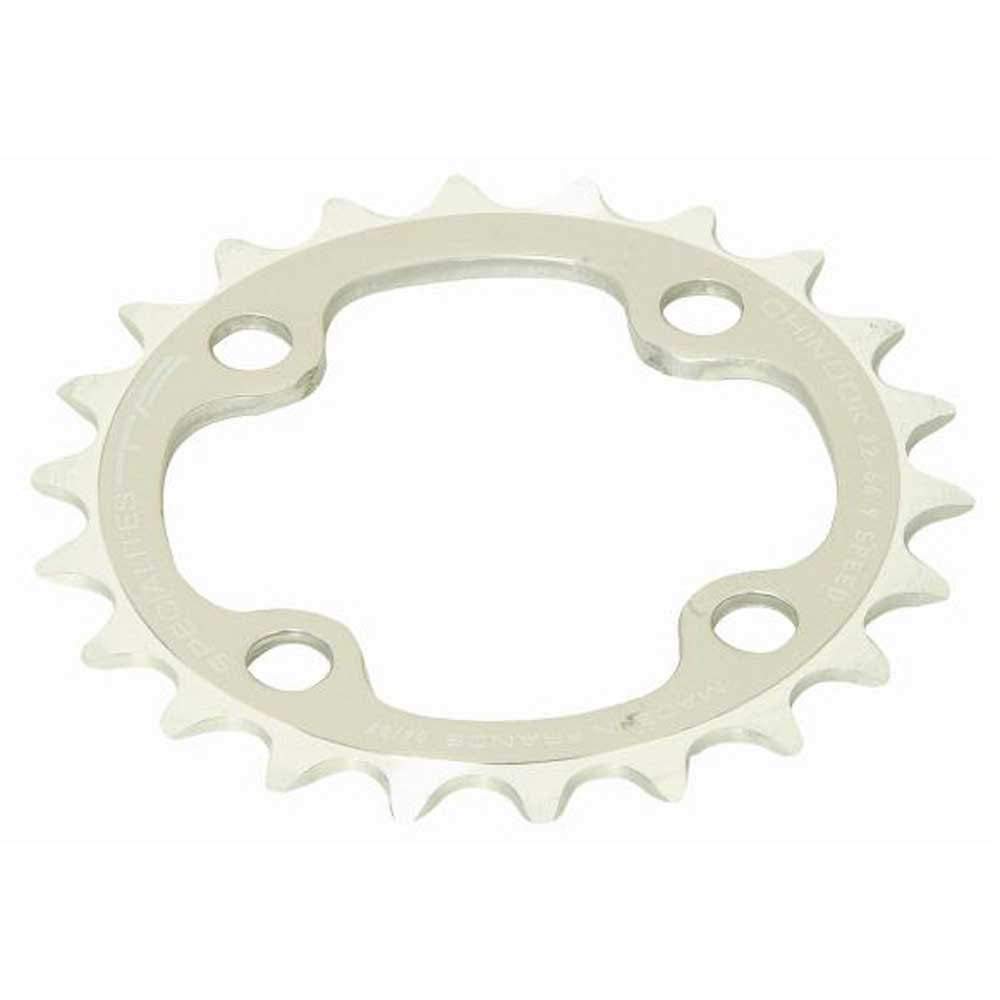 Spécialités TA Chinook 4 Arm 104pcd Middle 8/9 Speed Chainring, 34t, Silver