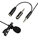 SUPON Lavalier Lapel Microphone Omnidirectional Condenser Mic with Headphone Jack 3.5mm Compatible for iPhone, Android &Windows Smartphones,YouTube,Interview,Studio,Video Recording,Noise Cancelling