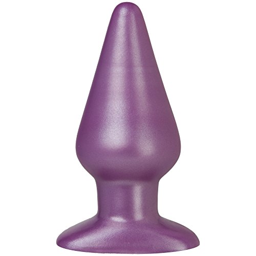 Doc Johnson Platinum Premium Silicone - The Super Big End - 5.5 in. Long and 2.3 in. Wide - Large Silicone Butt Plug with Flared Safety Base - Advanced Anal Toy - Purple