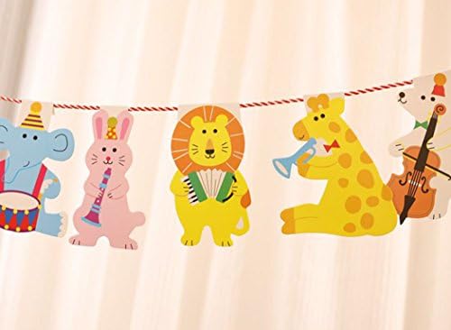 Jefferson Happy Birthday Banner Jungle Animal Party Decorations for Kids Birthday Parties Decoration Supplies (Jungle Animal)