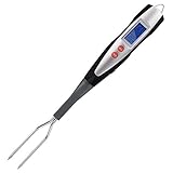 NEXT-SHINE NMT-T03 Meat Thermometer Digital Cooking Fork Instant Read 15 inch Dual Porbe LED Display with Back-lit for Kitchen, Grilling, Smoker, Barbecue, Turkey