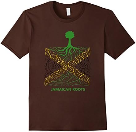 Mens Logiamerch: Jamaican Roots Pride T-Shirt 2XL Brown