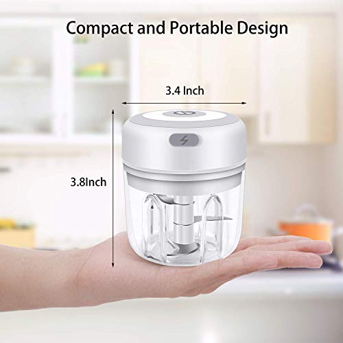 Electric Mini Garlic Chopper Portable Mini Food Chopper Onion Chopper