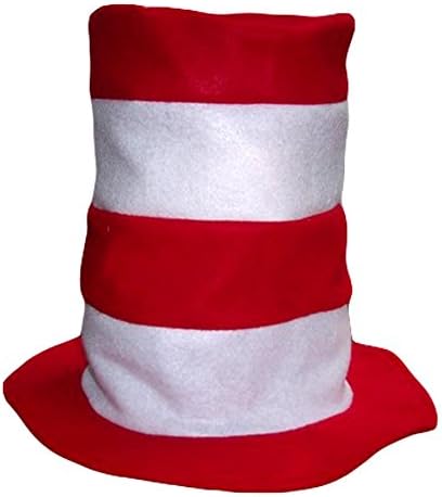 Children size felt hat white/red stripes fits 2-9 lite ships folded