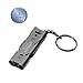 Viriber Stainless Steel Double Tubes Whistle High Decibel Outdoor Life-Saving Emergency Whistle