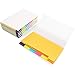 Best Paper Greetings 6-Pack Colored Divider Sticky Notes, Color Coded Index Tab Stickers, Bookmark Page Markers, 360 Ruled Sheets, 3 x 5 Inches