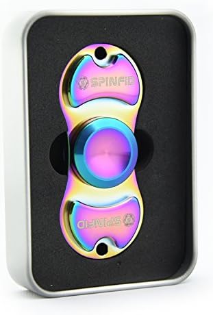 Fidget Spinner Toy by Spinfid NEW Stainless Steel Rainbow Toy Bar, Smooth 10+ Minutes Spins, Perfect Surface Finish for Maximum Pleasure,Great For Kids and Adults – 1 Pack/Rainbow