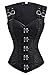 Charmian Women's Gothic Steampunk Brocade Steel Boned Waist Cincher Corset Vest