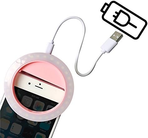 Selfie Led light ring,Rechargeable,for iphone7/7Plus/6/6s/5/5s,iPad,Samsung GalaxyS7Edge,Note and all phones.USB Cable,36 led,4 Gears Brightness,clip on light,ring light for photography,video,night.