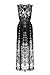 G2 Chic Women's Bohemian Summer Smocked Jersey Maxi Dress