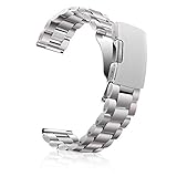 Metal Watch Band 18mm 20mm 22mm, Vetoo Solid 304L Stainless Steel Replacement Watch Strap, Quick Release Pins Wristband for Men Women