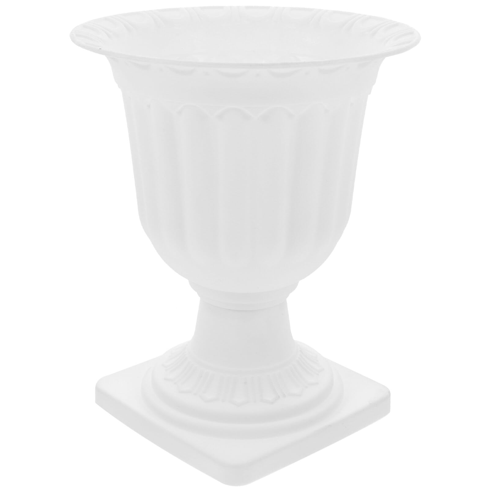 Amosfun Plastic Urn Planter Pot 6.7 Inch Simulated Flower Decorative Pot for Wedding Garden Home Floral Arrangement
