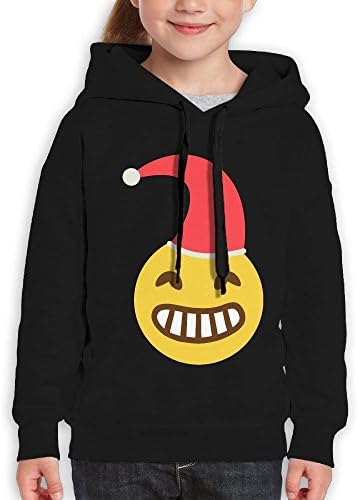 Christmas Emoji Series 7 Youth Casual Hooded Pullover Sweatshirt,Big Girls' Popular Hoodie